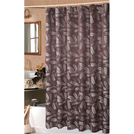 Bed Bag 72 in. x 72 in. Brookdale Luxury Shower Curtain - Chocolate 1015